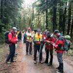 The Clallam County Sheriff&rsquo;s Office search and rescue team and volunteers prepared to look for missing camper Jacob Gray on Saturday. (Clallam County Sheriff&rsquo;s Office)