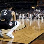Gonzaga&rsquo;s Nigel Williams-Goss (5) watches in the final seconds of the the finals of the Final Four NCAA college basketball tournament against North Carolina, Monday, April 3, 2017, in Glendale, Ariz. North Carolina won 71-65. (AP Photo/Mark Humphrey)