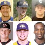 Port Angeles Lefties signees from top left are Ian Nowak, Cameron Walker and Mitchell Hagan, From bottom left, are Spencer Johnson, Nick Osborne and Garry Hill.