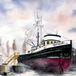 Watercolors by Shirley Mercer are among the works at the Port Townsend Gallery.