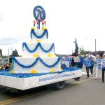 A float assembled by the Sequim Soroptimist Club received the Mayor&rsquo;s Award. (Keith Thorpe/Peninsula Daily News)