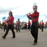 Members of the Port Townsend High School Marching Band perform in Saturday&rsquo;s Grand Parade. (Keith Thorpe/Peninsula Daily News)