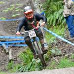 Jesse Major/Peninsula Daily News Chris Sanchez of Camas rides in the Cat 1 19-29 Men&rsquo;s division at the Northwest Cup races at Dry Hill Sunday.