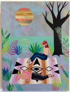 &ldquo;Lazurite and Athenas Polemic&rdquo; by Deedee Cheriel of Los Angeles and India is among the internet art that will grace the walls of the Port Angeles Fine Arts Center gallery beginning this weekend.