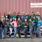 Port Angeles&rsquo; and Sequim&rsquo;s high school equestrian teams competed at the state championship in Moses Lake earlier this month. The teams are, from left in front row, Sequim coach Katie Salmon-Newton, Amy Tucker of Sequim, Lilly Thomas of Sequim, Grace Niemeyer of Sequim, Sydney Balkan of Sequim, Kaytee Gibeau, of Port Angeles, Christine Hanson of Port Angeles, Miranda Williams of Sequim, Abby Hjelmeseth of Port Angeles and Cristina Williams of Sequim; from left in back, Emma Albright of Port Angeles, Emelie Fürste of Sequim, Ebony Billings of Port Angeles, Yana Hoesel of Sequim, Emily Gear of Port Angeles, Lise Hanson of Port Angeles, Cassie Moore of Port Angeles and Port Angeles coach Tina VanAusdle. (Brian Albright)