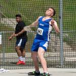 Casey Bruner/for Peninsula Daily News                                Neil Peppard of Crescent came in eighth in the discus at the state 1A Track and Field championships in Cheney Friday.