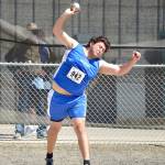 Casey Bruner/for Peninsula Daily News                                Wyatt McNeese of Crescent came in second at the state 1B Track and Field Championships in Cheney in the shot put with a put of 43-0 3/4. McNeese also came in fourth in the discus.