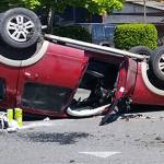 SUV overturns in two-vehicle wreck in Port Angeles