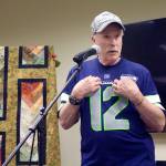 Bob Nuffer is among the field of competitors in the annual Liars Contest at the Port Angeles Library on Saturday. (Ingrid Nixon)                                Bob Nuffer is among the field of competitors in the annual Liars Contest at the Port Angeles Library on Saturday. (Ingrid Nixon)