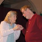 Olivia Shea, left, will play the role of Fonsia Dorsey while Pat Owens will star as Weller Martin in the upcoming show &ldquo;The Gin Game.&rdquo; Together, they have 100 combined years of theater experience. (Erin Hawkins/Olympic Peninsula News Group)