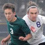 Keith Thorpe/Peninsula Daily News                                Port Angeles&rsquo; Andrew St. George, left, and Sequim&rsquo;s Liam Harris, both made the first team of the Olympic League 2A Division all-league.