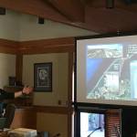 Speaking to a group of stakeholders May 4 in Blyn about the invasive European green crab threat in Dugeness, Allen Pleus, aquatic invasive species coordinator for the state Department of Fish and Wildlife, said, &ldquo;We&rsquo;re trying to get rid of them as soon as possible.&rdquo; He and staff with the Washington Sea Grant Crab Team seek support for placing and monitoring traps for green crab in a few sites from the West End to Port Angeles. (Matthew Nash/Olympic Peninsula News Group)