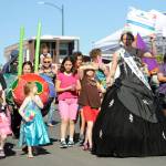 Last year&rsquo;s Irrigation festival Princess Hailey Kapetan helps lead the Kids Parade in 2016. The parade is part of the festival&rsquo;s Crazy Callen Weekend, which features an arts and crafts fair, the operetta, and more. (Michael Dashiell/Olympic Peninsula News Group)