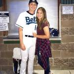 Sequim&rsquo;s Evan Hurn is playing baseball for the Bellingham Bells of the West Coast League this summer. He is pictured with his girlfriend, Sequim graduate McKenzie Bentz who plays softball for Bellevue College. The Bells visit the Port Angeles Lefties July 7-9.