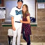 Sequim&rsquo;s Evan Hurn is playing baseball for the Bellingham Belles of the West Coast League this summer. He is pictured with his girlfriend, Sequim graduate McKenzie Bentz who plays softball for Bellevue College. The Belles visit the Port Angeles Lefties July 7-9.