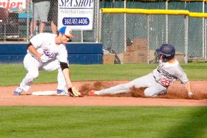 LEFTIES: Bats and music were both booming — Lefties and Falcons slug it out in 8-7 Kelowna win