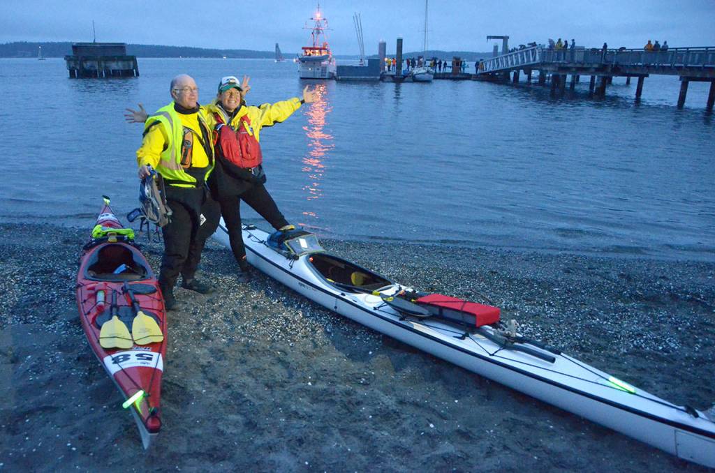 Human power wins: French rowers first to cross R2AK’s first finish line