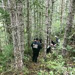 A dirt bike rider was carried out from the Six Pack area after a spill Monday. (Clallam County Fire District No. 2)