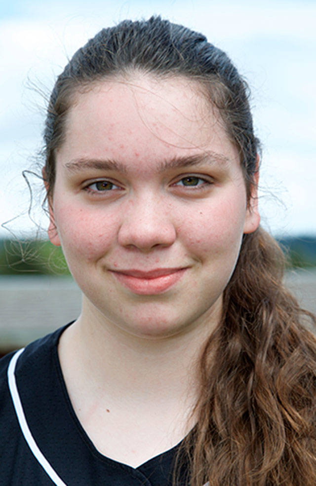 Erin Macedo Quilcene (Sophomore) Catcher SeaTac League MVP hit for an astronomical .649 average with 6 HR and 44 RBI. Slugged 1.300 for second-place Rangers.