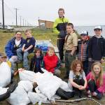 Cub Scouts Pack Nos. 4192 and 4686 helped clean Ediz Hook during the last Washington Coast Cleanup.
