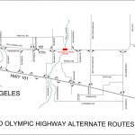 Clallam County officials plan to put out signs referring drivers to detours around the McDonald Creek Bridge closure along a portion of Old Olympic Highway. (Clallam County)