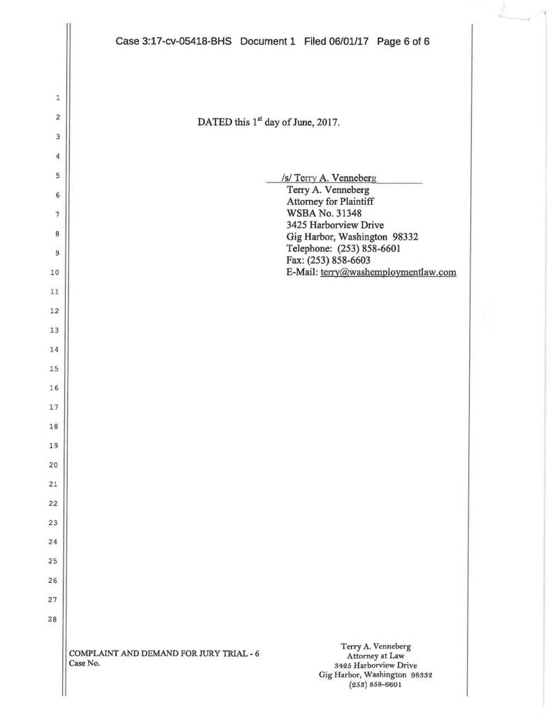 Employee sues top Clallam prosecutor, alleging sexual harassment