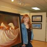 Erin Hawkins/Olympic Peninsula News Group                                Local artist Susan Spar stands next to her exhibit centerpiece, &ldquo;Jen Sleeping,&rdquo; on display at her show &ldquo;People, Places & Things of the Heart&rdquo; at the Sequim Museum & Arts Center. She will hold an artist demonstration and reception Saturday at the MAC.