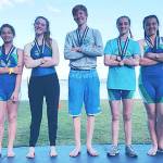 The Olympic Peninsula Rowing Association&rsquo;s Women&rsquo;s Youth 4x+ crew of Emily Sirguy, Claire Tyson, Lisa Martin, Angelica Kennedy and coxswain Daniel Weaver finished third in the 2,000-meter race at the U.S. Rowing Northwest District Championships in Vancouver.