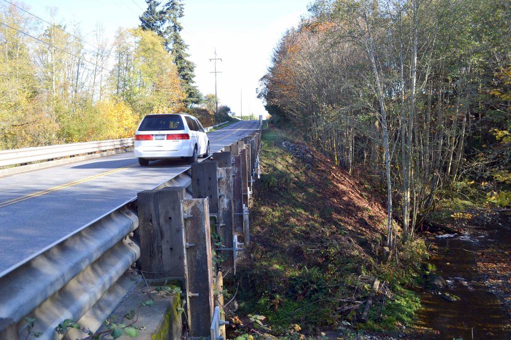 McDonald Creek Bridge likely will close July 5 for up to nine months as construction crews demolish the old bridge and install a new one. (Matthew Nash/Olympic Peninsula News Group)