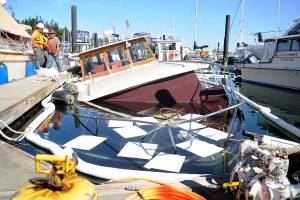 Boat sinks as pumps fail in John Wayne Marina