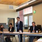 From left, Gloria Dahlquist, Shiso Sister City Committee; Amanda Suzuki, Consulate General of Japan, public outreach and cultural affairs specialist; Josephine Hoyne, Japan-America Society of the State of Washington, programs and administrative assistant; Senior Consul Murazawa, Consulate General of Japan; Tay Yoshitani, former CEO of the Port of Seattle and Japan-America Society of the State of Washington board chair; and Dale Watanabe, Japan-America Society of the State of Washington executive director, visit the city of Sequim and Sister City Association at the Sequim Civic Center on July 13 to discuss plans for an international summit scheduled in Seattle for September 2018.