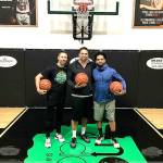 From left, Chris Hyppa, trainer Arvin Mosely and trainer Mark Wilkerson at the Warehouse training court in Port Angeles.