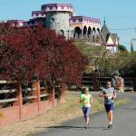 Olympic Peninsula News Group Robyn and Kris Henrikson of Sequim place fifth and sixth overall in The Valley of the Trolls inaugural races in 2015.