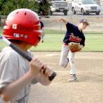 The Port Angeles 10U baseball team captured first place in its age division at the Dick Brown Memorial Tournament this weekend, beating Radiator Whiskey 6-0 in the title game. The tournament had 19 teams in 10-, 11- and 12-year-old Cal Ripken divisions playing at the Lincoln Park fields. Other teams came from Bellingham, Redmond, Puyallup, Hoquiam, Lacey and West Seattle. In the 10U championship game, Port Angeles starting and winning pitcher Alex Angevine throws to a Radiator Whiskey player at the plate.