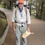 Robin Weiss of Poulsbo hikes into his Paint the Peninsula locations, gear and snacks on his back. During this year&rsquo;s event Aug. 21-27, he hopes to paint at Cape Flattery. (Port Angeles Fine Arts Center)