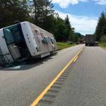 A woman was airlifted to Harborview Medical Center after a three-vehicle wreck on U.S. Highway 101 near Quilcene on Tuesday. (Washington State Patrol)