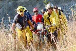 Port Angeles man treated, discharged after fall down Elwha River embankment
