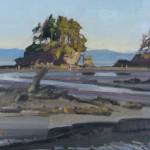 First-time Paint the Peninsula participant J. Brad Holt from Utah painted &ldquo;Salt Creek I&rdquo; on Monday. (Sandy Novak)