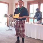 Port Townsend Golf Club General Manager and head pro Gabriel Tonan claimed the 14th Washington State Hickory Open by winning a one-hole playoff last Saturday at the Home Course in Dupont.