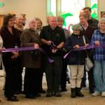 On May 16, Sequim Mayor Dennis Smith and representatives with the city of Sequim and Sequim-Dungeness Chamber of Commerce cut the ribbon on the remodel of the Guy Cole Convention Center in Carrie Blake Park. Construction on the building&rsquo;s kitchen will soon begin as the second phase of the remodeling. (Matthew Nash/Olympic Peninsula News Group)