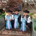 Senior division 4-H performance horse riders Emily Menshew, Kaylie Graf and Holly Cozzolino, from left, are all smiles for attaining all blue ribbons at the Western Washington State Fair in Puyallup from Sept. 7-11. They competed in showmanship, hunt seat, stock seat, disciplined rail, bareback and trail. (Russelle Graf)