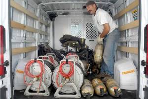 Port Angeles Fire Department donates gear to Firefighters Crossing Borders