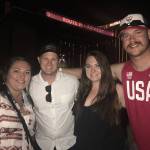 Ali Pendergrass, Nick Pendergrass, Alicia Hounsley and Tyler Hickman, from left, pose for a photo outside the Route 91 Harvest Music Festival in Las Vegas, moments before a gunman opened fire on the crowd of concertgoers, killing 58 and injuring 527. (Ali Pendergrass)