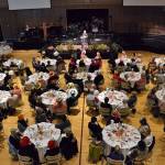 Matthew Nash/Olympic Peninsula News Group                                Organizers of the Mad Hatter&rsquo;s Tea hosted 203 people at Sequim Community Church for the event&rsquo;s 20th year, which focuses on raising breast cancer awareness and supporting local efforts to combat cancer and support those afflicted with it.