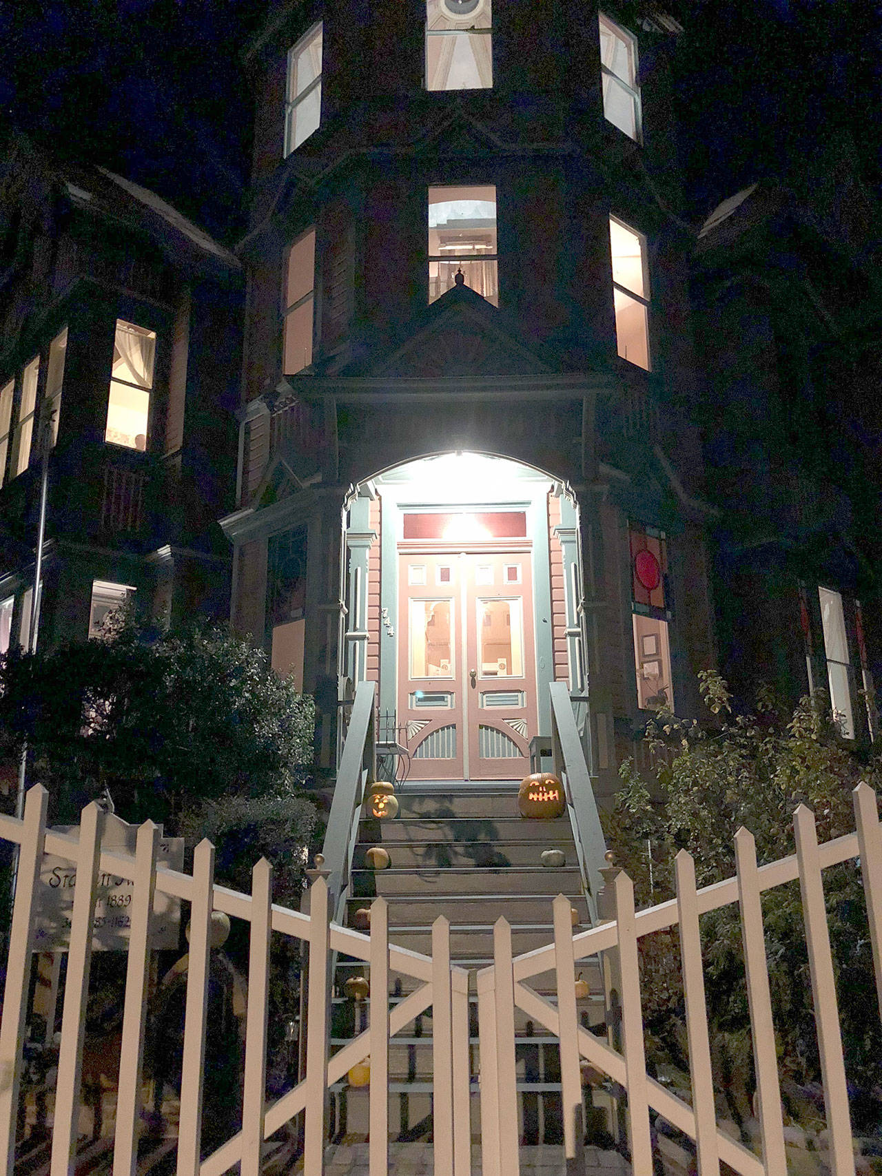 The Ann Starrett Mansion on Clay Street hides years of stories within its walls. It&rsquo;s the static that got owner Christian Andrews&rsquo; attention. (Jeannie McMacken/for Peninsula Daily News)