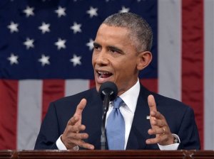 President Barack Obama addresses both houses of Congress. (The Associated Press)