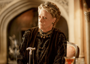 Maggie Smith as the Dowager Countess in "Downton Abbey." (Nick Briggs/Carnival Films 2014 for MASTERPIECE)