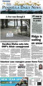 Here is today's front page for our Clallam County readers — news tailored to your community. There's more inside that isn't online! ()