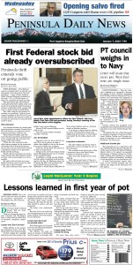 Here is today's front page for our Clallam County readers — news tailored to your community. There's more inside that isn't online! ()