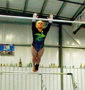 Sophomore gymnast Sydney Miner earned three top-10 finishes for Port Angeles. ()